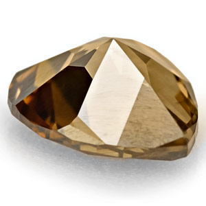 0.39-Carat Natural & Untreated Fancy Deep Golden Brown Diamond - Click Image to Close