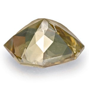 0.49-Carat Fancy Intense Golden Brown Heptagon-Cut Diamond - Click Image to Close