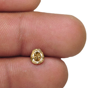0.62-Carat Natural Fancy Champagne Brown Diamond - Click Image to Close