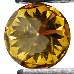 0.07-Carat Brilliant Natural Golden Yellow Diamond (Non-Treated) - Click Image to Close