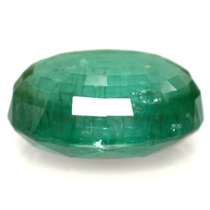 13.44-Carat Lustrous Bottle-Green Zambian Emerald (Untreated) - Click Image to Close