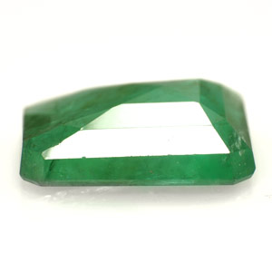 3.42-Carat Flat-Cut Forest Green Emerald from Zambia - Click Image to Close