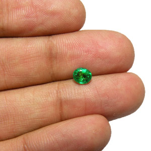 0.62-Carat Attractive Dark Green Emerald from Zambia - Click Image to Close