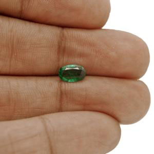 1.02-Carat Beautiful Intense Green Emerald from Zambia - Click Image to Close