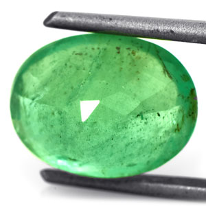 2.72-Carat Beautiful Grass Green Zambian Emerald - Click Image to Close
