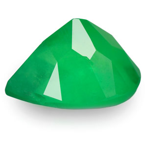 1.31-Carat Pleasing Intense Green Pear-Shaped Colombian Emerald - Click Image to Close