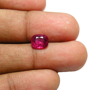 1.65-Carat Dark Red Ruby (Unheated) - Click Image to Close