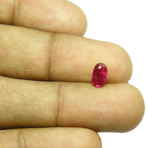 0.86-Carat AIGS-Certified Unheated Magenta Red Ruby - Click Image to Close