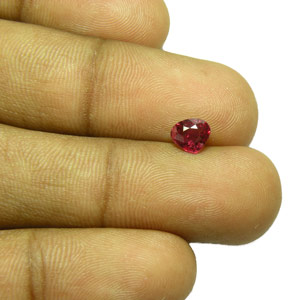 0.79-Carat Unheated Heart-Shaped Ruby from Mozambique (AIGS) - Click Image to Close