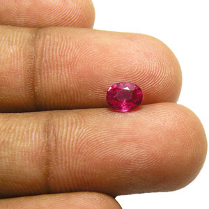 0.68-Carat High-Luster Unheated Burmese Ruby (IGI-Certified) - Click Image to Close