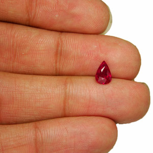 1.25-Carat Lively Pinkish Red Unheated Ruby from Niassa Mines - Click Image to Close