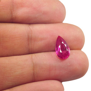 3.05-Carat Unheated VVS Pear-Shaped Ruby from Mozambique - Click Image to Close