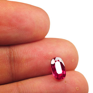 2.11-Carat Sparkling Eye-Clean Unheated Mozambique Ruby - Click Image to Close