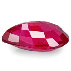 2.01-Carat Eye-Clean Deep Red Pear-Shaped Ruby (Unheated) - Click Image to Close