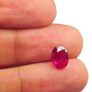 2.27-Carat Eye-Clean Neon Pinkish Red Unheated Ruby (GIA) - Click Image to Close
