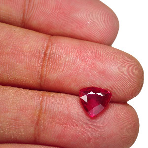 2.04-Carat GRS-Certified Unheated Magenta Red Mozambique Ruby - Click Image to Close