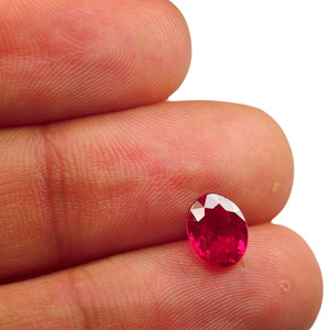 2.04-Carat Splendid Neon Pinkish Red GIA-Certified Unheated Ruby - Click Image to Close