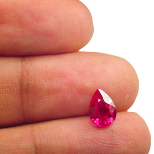 2.07-Carat Dazzling Pinkish Red Eye-Clean Unheated Ruby - Click Image to Close