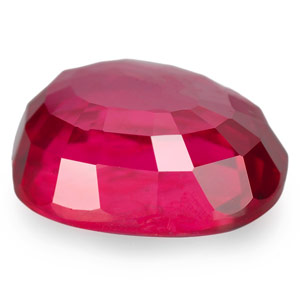 2.00-Carat Eye-Clean Neon Pinkish Red Unheated Cushion-Cut Ruby - Click Image to Close