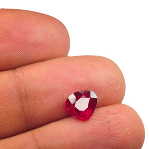 2.01-Carat Deep Purplish Red Unheated Heart-Shaped Ruby - Click Image to Close