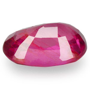 0.65-Carat Eye-Clean Oval-Cut Mozambique Ruby (Unheated) - Click Image to Close