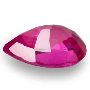 0.34-Carat Eye-Clean Pear-Shaped Unheated Ruby - Click Image to Close