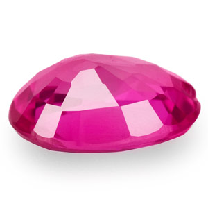 0.50-Carat Bright Pinkish Red Unheated Oval-Cut Ruby - Click Image to Close