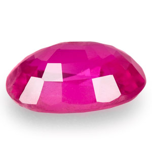 0.43-Carat Oval-Cut Bright Pink Red Ruby from Mozambique - Click Image to Close