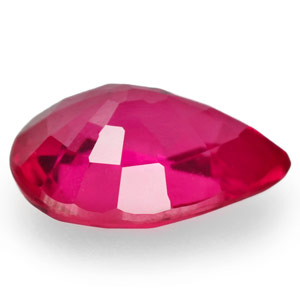 0.44-Carat Pear-Shaped Pinkish Red Ruby from Mozambique - Click Image to Close