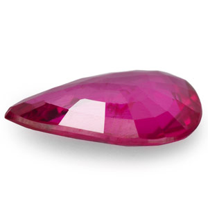 0.44-Carat Unheated Pear-Shaped Pinkish Red Ruby - Click Image to Close