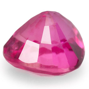 0.65-Carat Vivid Pinkish Red Eye-Clean Heart Shaped Ruby - Click Image to Close