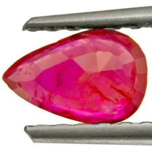 0.81-Carat Beautiful Pear-Shaped Burmese Ruby (Unheated) - Click Image to Close