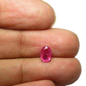 1.16-Carat Pinkish Red Unheated Burmese Ruby (AIGS Certified) - Click Image to Close