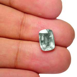 4.79-Carat Dazzling Vivid Bluish Green Unheated Sapphire (AIGS) - Click Image to Close