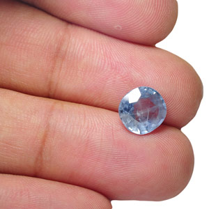 2.72-Carat Unheated Sky Blue Sapphire from Mogok, Burma - Click Image to Close