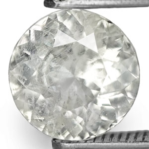 1.23-Carat Unheated Round Colorless Sapphire (IGI-Certified) - Click Image to Close