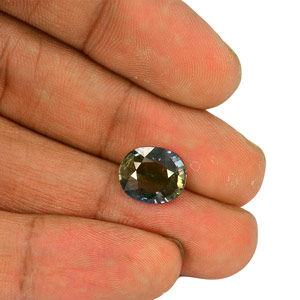 4.84-Carat Unique Bi-Color Sapphire from Tanzania (Unheated) - Click Image to Close