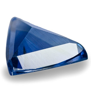 0.22-Carat Flawless Kashmir Blue Trilliant-Cut Sapphire - Click Image to Close