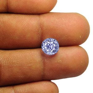 4.13-Carat Unheated Eye-Clean Vivid Blue Ceylon Sapphire (GIA) - Click Image to Close