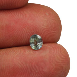 0.70-Carat Unheated Bluish Green Burmese Sapphire - Click Image to Close