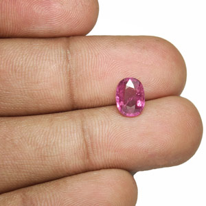 1.70-Carat Unheated Eye-Clean Deep Purplish Pink Sapphire - Click Image to Close