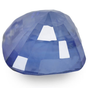 3.54-Carat Unheated Deep Blue Cushion-Cut Ceylon Sapphire - Click Image to Close