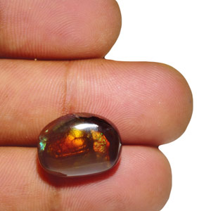 11.01-Carat Fire Agate with Multi Color Bubbles & Swirls - Click Image to Close