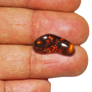 5.18-Carat Extraordinary Fire Agate with Fiery Orange Fire - Click Image to Close