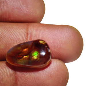 11.50-Carat Natural & Untreated Mexican Fire Agate - Click Image to Close