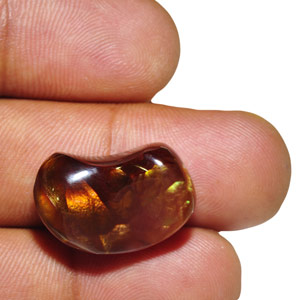 18.78-Carat Free-Form Fire Agate with Multi-Color Bubbles - Click Image to Close