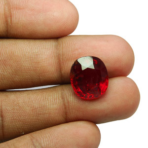 10.97-Carat Reddish Orange Sri Lankan Hessonite Garnet - Click Image to Close