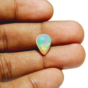 2.51-Carat Natural & Untreated Pear-Shaped Opal from Ethiopia - Click Image to Close