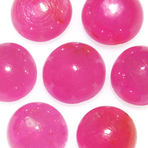 13.91-Carat Lot of High-Quality Deep Pink 6mm Round Rubies - Click Image to Close