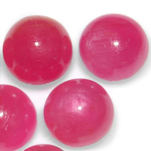 14.90-Carat Lot of Unheated 7mm Round Rubies from Guinea - Click Image to Close